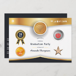 Virtual Graduation Party Einladung