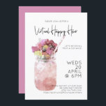 Virtual Happy Hour Party hell rosa Einladung<br><div class="desc">// Kann vollständig auf Anzug Ihrer Bedürfnisse angepasst werden. Entworfen von Gorjo Designs via Zazzle. // Benötigen Sie Hilfe bei der Anpassung Ihres Designs? Andere Ideen got? Kontaktieren Sie mich (Zoe) direkt über den unten stehenden Kontaktknopf.</div>