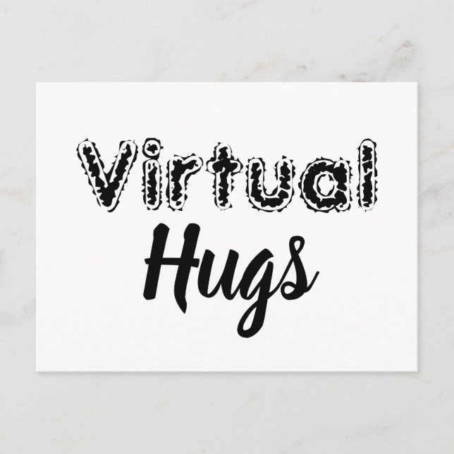 Virtual Hugs Postkarte (Vorderseite)