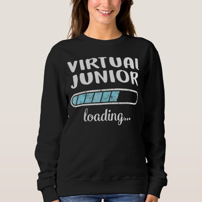 Virtual Junior Loading Family Friends Spaß Trendy Sweatshirt (Vorderseite)