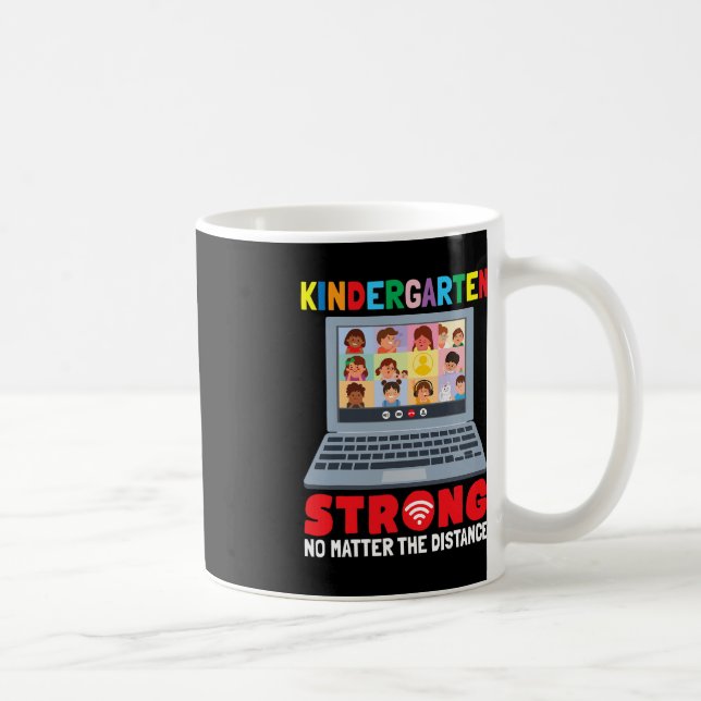 Virtual Kindergarten Spaß 100 Tage Schullehrgang Kaffeetasse (Rechts)