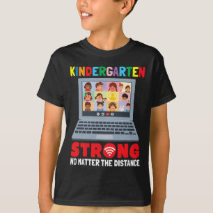 Virtual Kindergarten Spaß 100 Tage Schullehrgang T-Shirt