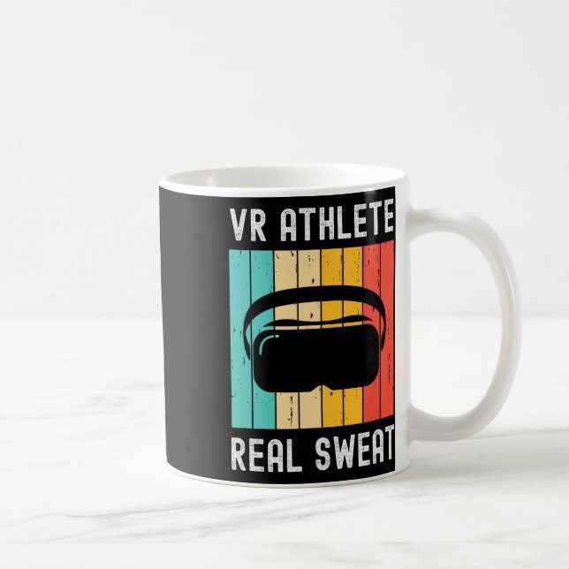 Virtual Reality Athlet Geek Gamer Retro Vr Gaming Kaffeetasse (Rechts)