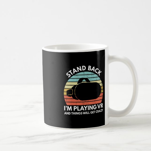 Virtual Reality Athlet Lustiger Vr Gamer Spruch 1  Kaffeetasse (Rechts)