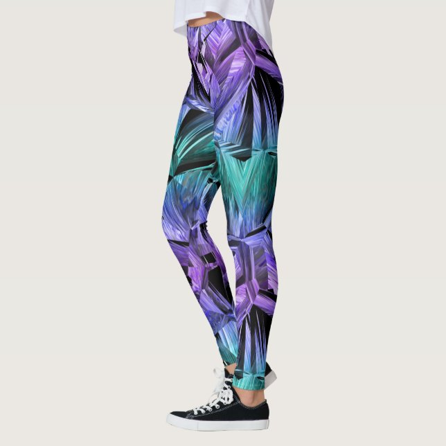 virtual reality, dark crystal gradient : leggings (Links)