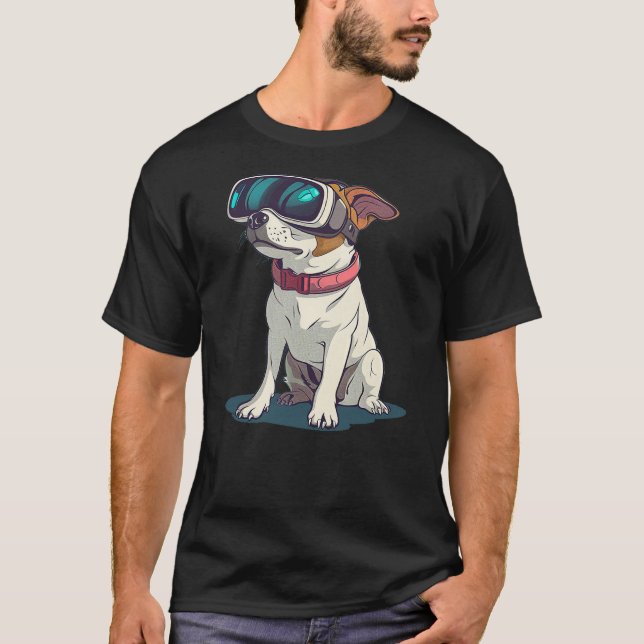 Virtual Reality Dog Graphic for an Amazing Style T-Shirt (Vorderseite)