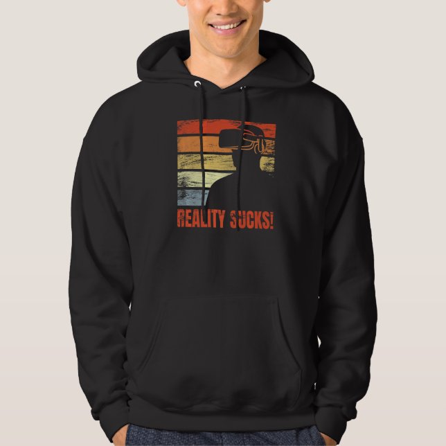 Virtual Reality Outfit For A Vr Gamer Of Virtual R Hoodie (Vorderseite)