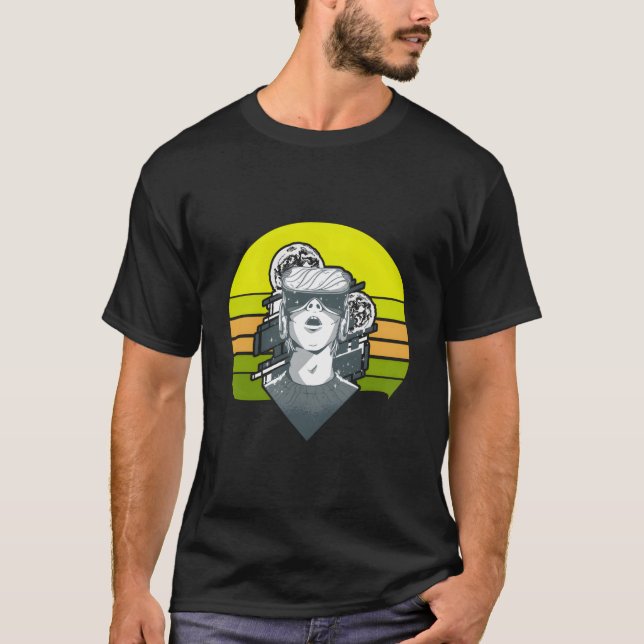 Virtual-Reality-VR-Brille T-Shirt (Vorderseite)