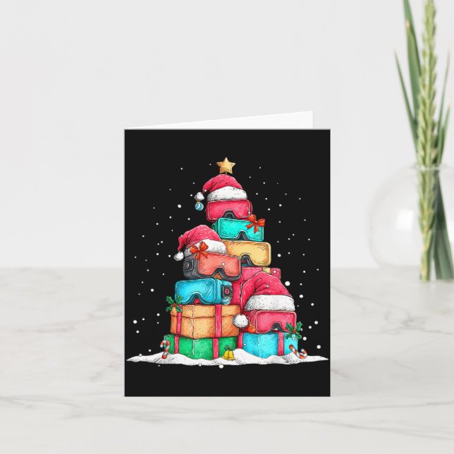 Virtual Reality Vr Gles Le Gaming Old School Gamer Karte (Vorderseite)