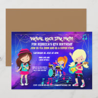 Virtual Rock Pop Star Geburtstagsparty