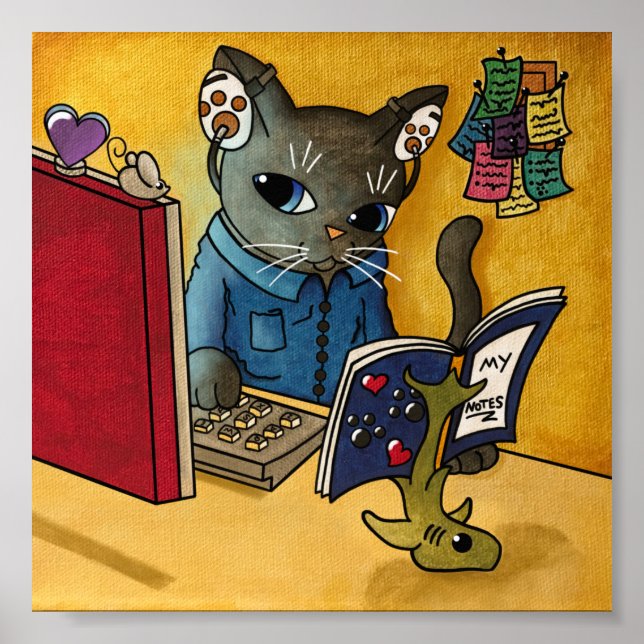 Virtual Teacher zurück zur Schule 2020 Geschenk fü Poster (Vorne)