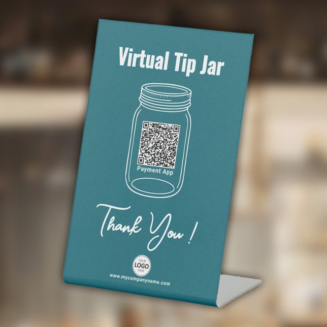 Virtual Tip Jar, Custom QR Code Payment App, Aquam Sockelschild (Von Creator hochgeladen)