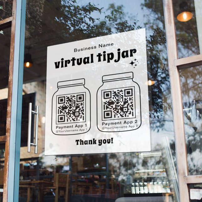 Virtual Tip Jar mit 2 QR Code Aufkleber (Von Creator hochgeladen)