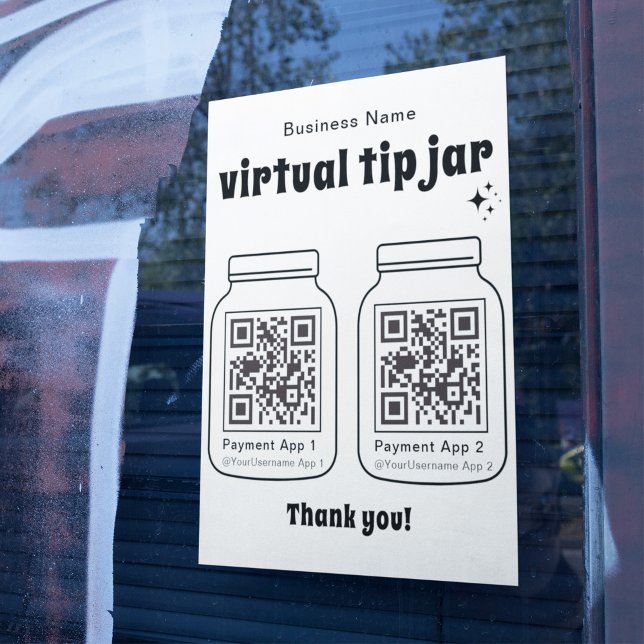 Virtual Tip Jar mit 2 QR Code Poster (Von Creator hochgeladen)