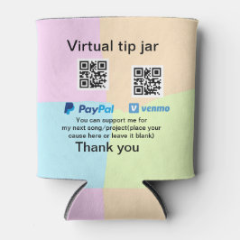 Virtual tip jar q oder Code-Geld-Spende PayPal ven Dosenkühler