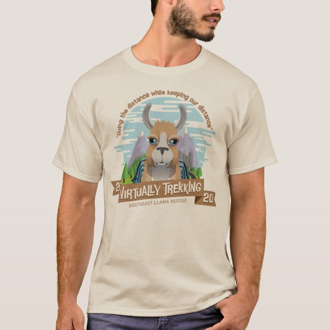 Virtual Trek Men Tan Tshirt (Vorderseite)