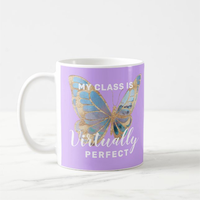 Virtually Perfect Personalisiert Teacher Geschenk  Kaffeetasse (Links)