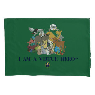 VIRTUE HEROES Characters Kissen Kissen Case - Grü Kissenbezug