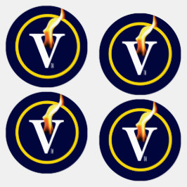 VIRTUE HEROES V-Flamme Eisen-Bekleidungsmarken Etiketten