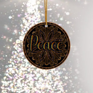 Virtue Peace Mandala Keramik Ornament