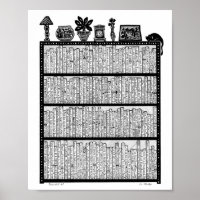 virtuelle Bibliothek Nr. 5 Poster