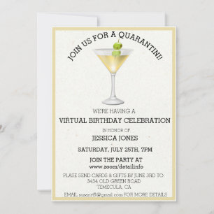 Virtuelle Geburtstagspartei schließen Sie sich uns Einladung