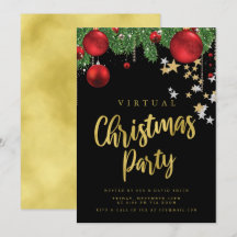 VIRTUELLE Goldene Schwarze Weihnachtsfeier