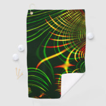 Virtuelle grüne Blätter, gelbe "feuerfarbene" Kurv