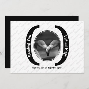 VIRTUELLE HUGS Custom MONO Foto Vermisst Sie Karte