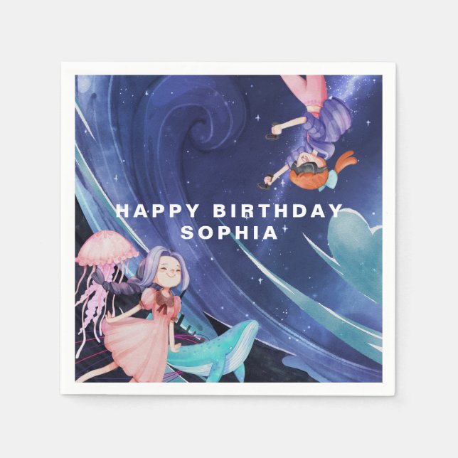 Virtuelle Realität | Gaming Birthday Napkins Serviette (Vorderseite)
