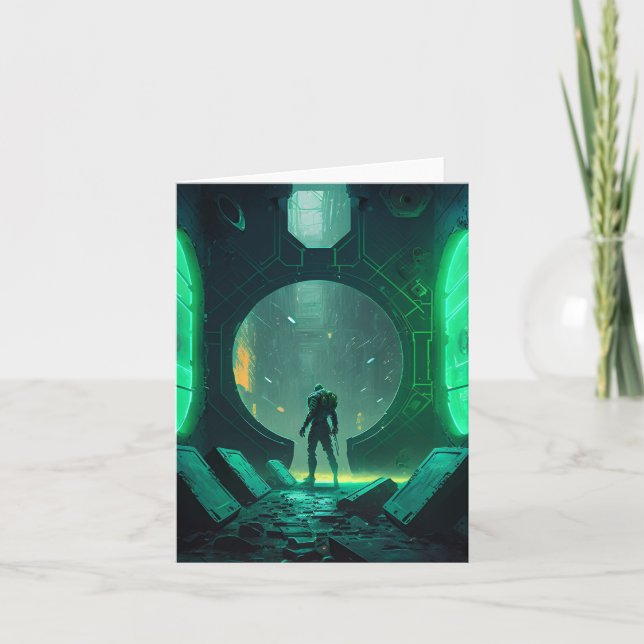 Virtuelle Realität im Cyberpunk Karte (Vorderseite)