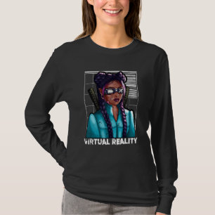 Virtuelle Realität Japanisch Samurai Katana Girl G T-Shirt