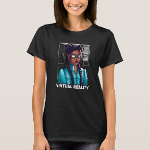 Virtuelle Realität Japanisch Samurai Katana Girl G T-Shirt