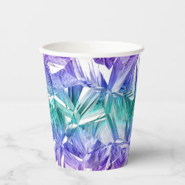 virtuelle Realität Kristall auf Weiß : Pappbecher