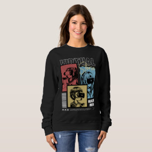 Virtuelle Retro-Anime-VR-Geschichten Gaming Sweatshirt