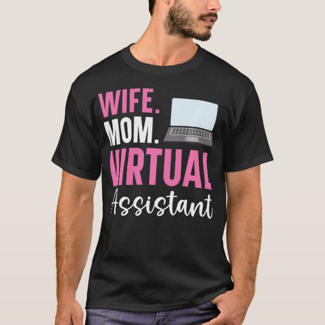 Virtueller Assistent Remote-Arbeit Freelancing T-Shirt (Vorderseite)