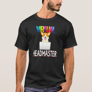 Virtueller Schulleiter Corgi Hund T-Shirt