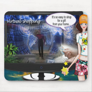 Virtuelles Einkaufen Mousepad
