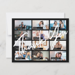 Virtuelles Geburtstagsbrauch 12 Foto elegante Dank