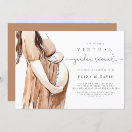 Virtuelles Geschlecht zeigt, dass er oder sie Boh Einladung