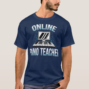 Virtuelles Lernen Online-Klavierlehrer T-Shirt