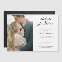 Virtuelles Online-Foto Hochzeit Magneteinladung