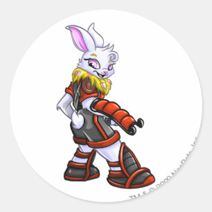 Virtupets Raumstations-Team-Kapitän 2 Runder Aufkleber