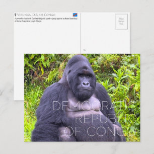 Virunga, Demokratische Republik Kongo Reise Postkarte