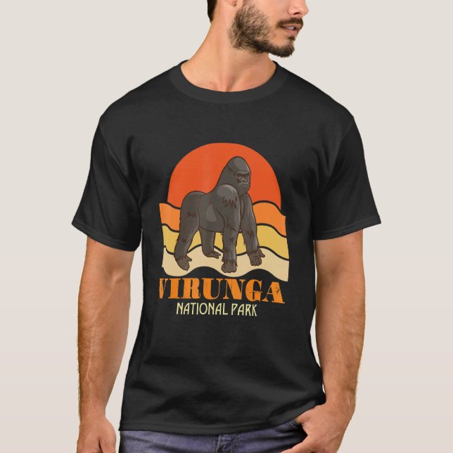 Virunga National Park Congo Gorilla Safari Africa  T-Shirt (Vorderseite)