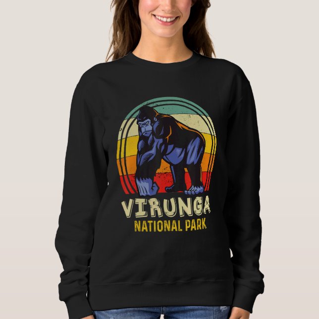 Virunga National Park Congo Safari Gorilla Africa  Sweatshirt (Vorderseite)