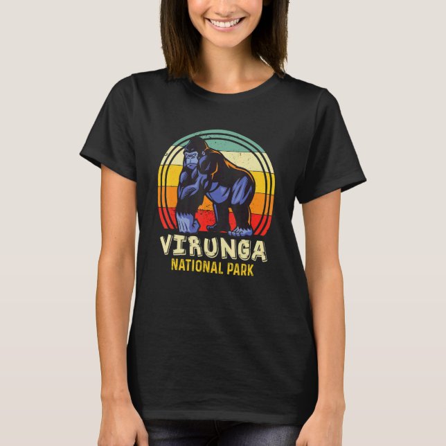 Virunga National Park Congo Safari Gorilla Africa  T-Shirt (Vorderseite)