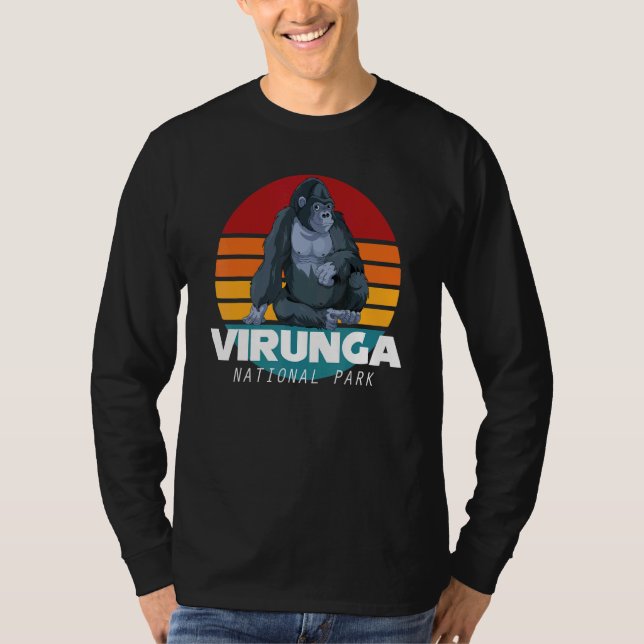Virunga National Park Safari Gorilla Souvenir Afri T-Shirt (Vorderseite)