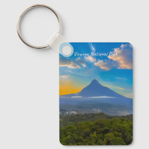 Virunga-Nationalpark, DR Kongo - Volcano Classic Schlüsselanhänger