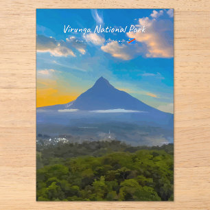 Virunga-Nationalpark, DR Kongo - Vulkan Acryleinladungen